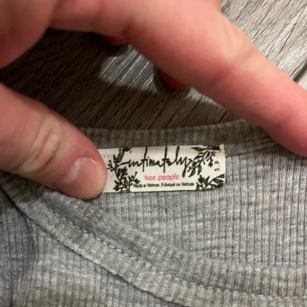 Free People Intimately Gray Tank Top Small